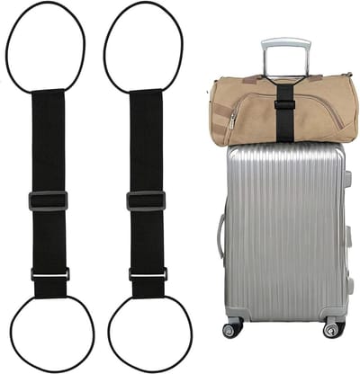 Elastische bevestigingsriemen voor bagage - Verstelbare nylon wikkelriemen voor koffers en tassen, ideaal voor reizen en veilig vervoer