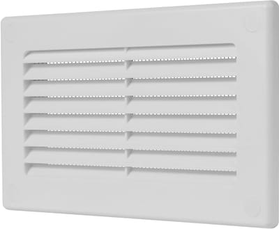 Ventilatierooster Rechthoekig - Lucht Uitlaat - Binnen Ventilatie - ABS Kunststof Materiaal - 150 x 75 mm - Wit