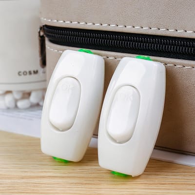 Bureaulamp Knopschakelaar Nachtkastje Schakelaar Snoer Apparaat Knopschakelaar In-line Snoerschakelaar white