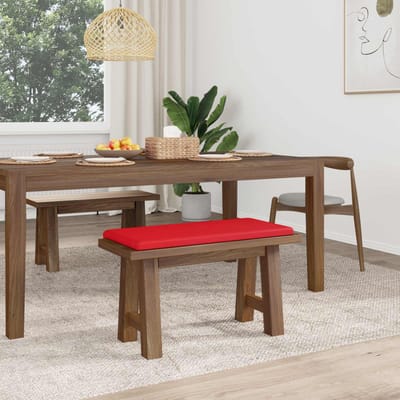 vidaXL - Bankkussen - Kunstleer - Rood - Diepte - 35 - cm