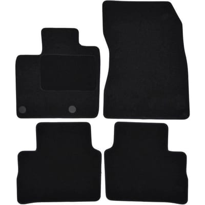Tapis de sol - Opel - Agilla - Velours noir - Sur mesure - Renforcé au niveau des pédales