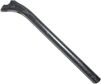 Fiets Zadelpen - Carbon Onderdeel - Comfortabel Fietsen - Schokabsorberend - 31.6 mm x 400 mm - Mat Zwart