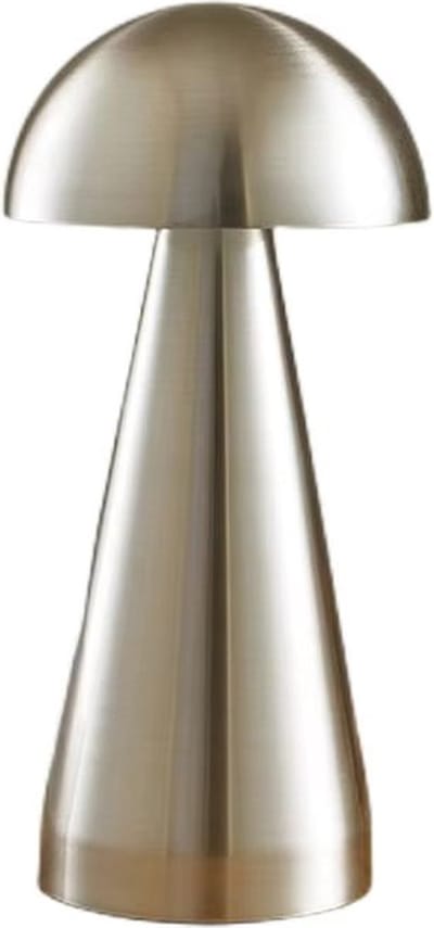 Luxus Europe - Tafellamp Touch Emmanuelle Zilver - Draadloze LED Tafellamp Binnen - USB-C Oplaadbaar - Touchbediening - Dimbaar - 3 Lichtkleuren