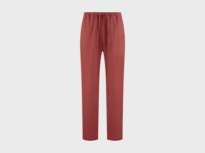 Yumeko pyjamabroek heren flanel fluweel rood xl