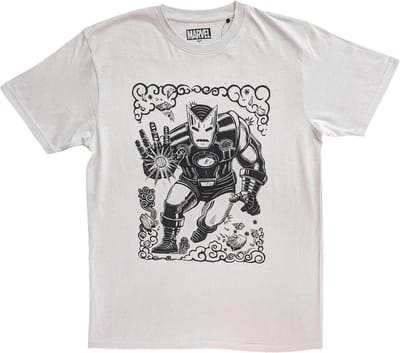 Marvel Iron Man - Sketch Heren T-shirt - S - Wit