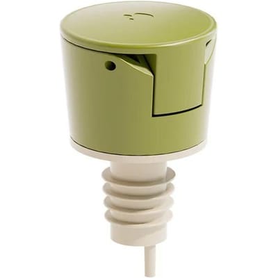 Olie Fles Stopdop Voedselkwaliteit Plastic Kruiden Giet Olie Tuit Lekvrije Plug Vloeistof Dispenser Keukengereedschap groen