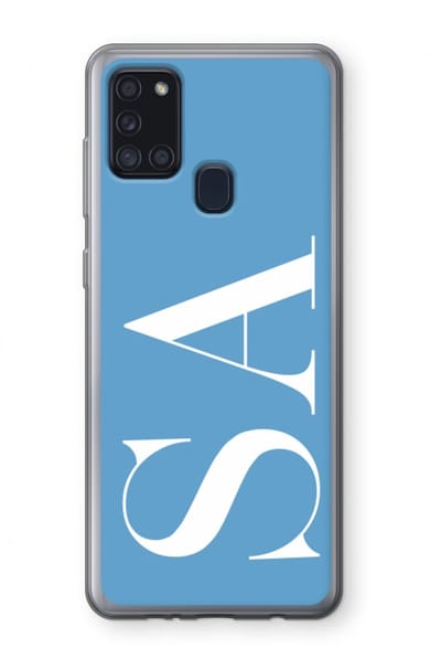 Gepersonaliseerd - Case Company® - Hoesje geschikt voor Samsung Galaxy A21s hoesje - Monogram N°2 - Soft Cover Telefoonhoesje - Bescherming aan alle Kanten en Schermrand