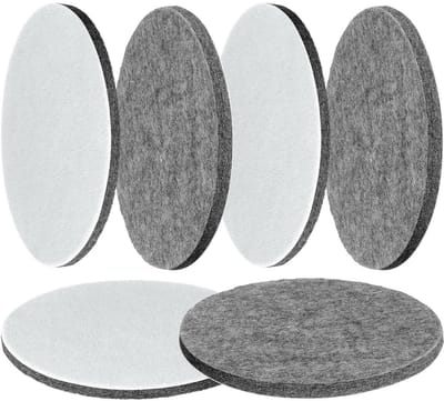 Dailygoods- Polijstvilt 6 stuks - 150 mm polijstpad - Klittenband - Vilt/Schuim - Geschikt voor Bosch - Hoogglans polijsten