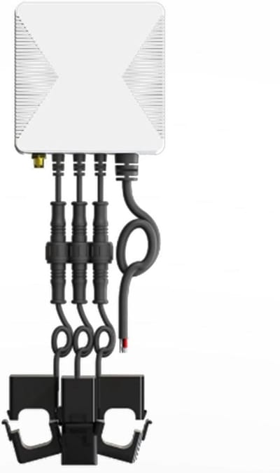 Stroomonderbreker Meter - Energieteller App - Energie Verbruik - WiFi Connectiviteit - 120A - Grijs