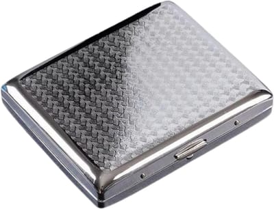 Knaak Luxe Sigarettenhouder - Sigaretten Box 1 - Koker Metaal - Zilver - Geschikt voor 20 Sigaretten