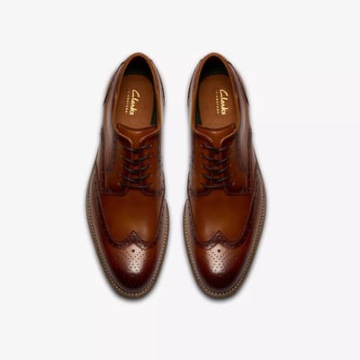 Clarks Veterschoen Cognac - Maat 7,5 - 41,5