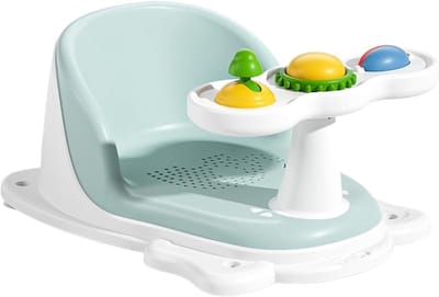 Baby Douchestoel - Badzitje Kinderen - Veilig Baden - Antislip Zuignappen - 41x28x19cm - Veelkleurig