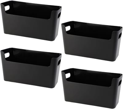 Unyqoos ® Stijlvolle Multifunctionele Organizerset voor Badkamer, Bureau en Keuken - 4 Stuks in Zwart