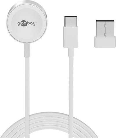Goobay 65343 oplader voor mobiele apparatuur Smartwatch Wit AC Draadloos opladen Snel opladen Auto, Binnen