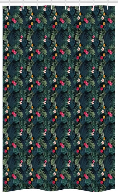 ABAKUHAUS Tropisch Douchgordijn – 120x180 cm – Stof, Waterafstotend