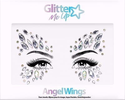 PaintGlow - Glitter Me Up Face Jewels - Festival glitter gezicht - Make up - Angel Wings