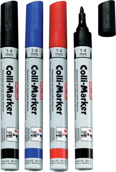 herlitz Permanent-Marker ´Collimarker´, Rundspitze, sortiert