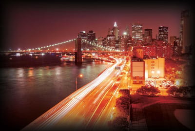 Fotobehang New York City  | XL - 208cm x 146cm | 130g/m2 Vlies