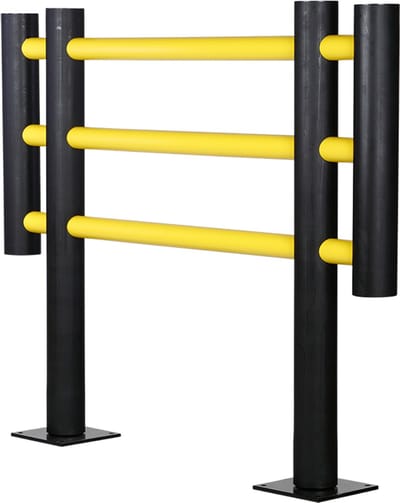 Machinebeschermingshek - Geel/Zwart - 2000 mm (B) x 1200 mm (H) - D-flexx - Foxtrot