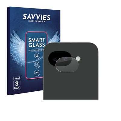 3 Stuks Savvies Screenprotector - geschikt voor Google Pixel 10a (ALLEEN Camera Lens) - beschermfolie glas transparant