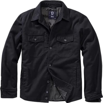 Brandit Flannel Heren Tussenseizoensjas - zwart - L