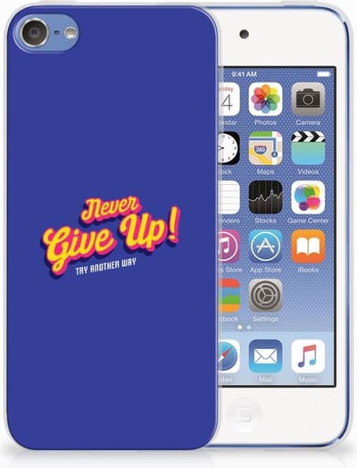 Apple iPod Touch 5 | 6 Siliconen hoesje met naam Never Give Up