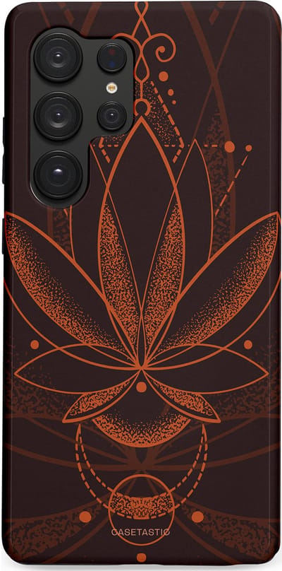 Casetastic Hoesje Geschikt voor Samsung S25 Ultra - Stijlvolle Beschermende Duo-layer Case - Lotus Groei