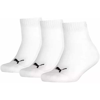 Puma - Kids Quarter 3P - Sokken 3-Pack - 23 - 26 - Wit