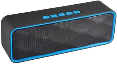 Draadloze Bluetooth Speaker - Draagbare Mini Stereo - Muziek Luisteren Buiten - 12W HD Geluid - 12 Uur Speeltijd - Blauw