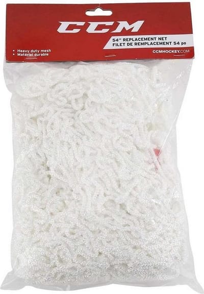 CCM - Vervangnet Voor IJshockeydoel - 72 inch - Extra Sterk Nylon Hockeynet - Past op Standaard Wedstrijdformaat