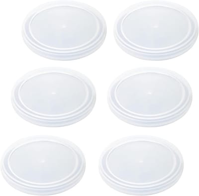 Transparante Can Closure voor Katten- en Hondenvoer - Universele Plastic Deksel 76mm (6 Stuks) voor Voedselopslag en Versheid