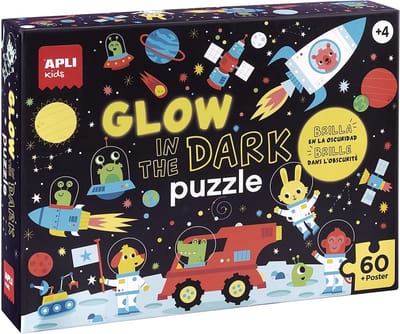 APLI Kids puzzel - Glow in the Dark Ruimtevaart