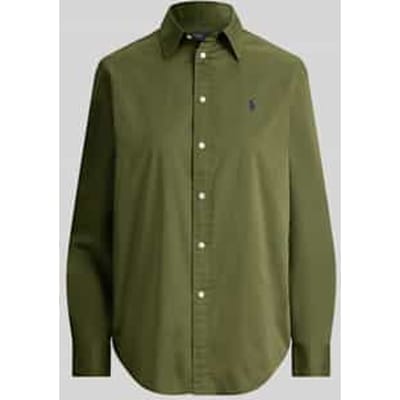 relaxed fit overhemdblouse van puur katoen