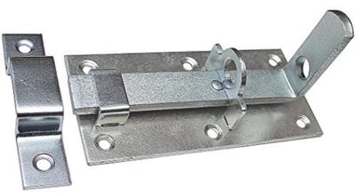 Deurslotgrendel en deurgrendel met schuifbeugel - Veiligheidsslot met metalen constructie