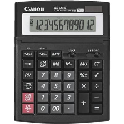 Canon WS-1210T calculator Desktop Rekenmachine met display Zwart