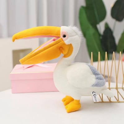 Realistisch Pluche Watervogel Speelgoed Rode Flamingo Witte Pelikaan Pluche Beesten Zachte Pop Schattig Knuffeldier Voor Meisje Jongen Mooi Huisdecoratie