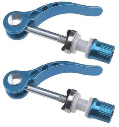 M6 × 65 mm Fiets Snelsluiting Zadelpenklem - Set van 2 - Blauw