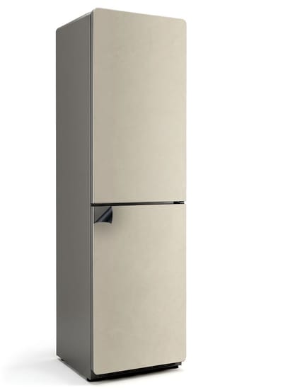 Wallfluent Magnetische Koelkastmat - Beige Koelkast Magneet Sticker - 60 cm x 205 cm - Beige Magnetische Koelkastmat - Koelkast Magneet Decoratie - Magneet Poster Voor Koelkast - Stijlvolle Koelkastfolie