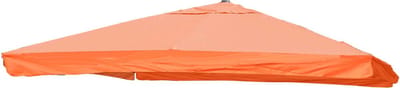 Vervangende hoes voor zweefparasol MCW-A96 met klep, parasolhoes, 3x3m (Ø4.24m) polyester 3kg ~ terracotta