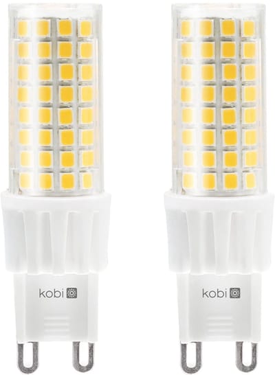 Kobi LED Lamp G9 6W - 600lm - 3000K - 230V - Voor Heldere Sfeerverlichting of Halogeenvervanger - G9 Insteeklampje - 2 stuks