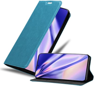 Cadorabo Hoesje geschikt voor Samsung Galaxy S20 ULTRA in BENZINE TURKOOIS - Beschermhoes met magnetische sluiting, standfunctie en kaartvakje Book Case Cover Etui
