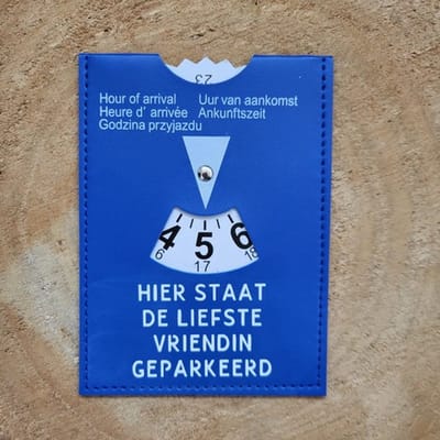 Parkeerschijf - Vriendin - Hier staat de liefste vriendin geparkeerd - Valentijn