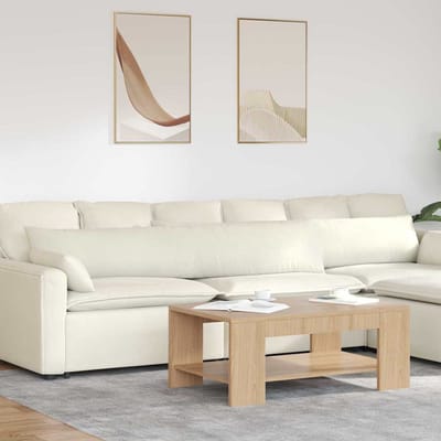 vidaXL - Zitkussens - 2 - pcs - Crème - 200 - x - 40 - cm - Corduroy - stof