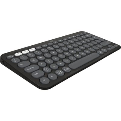 Logitech Pebble Keys 2 K380s Wireless Keyboard - Tonal Graphite - Toetsenbord - Universal - Zwart