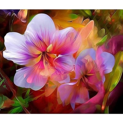 Diamant peinture décoration de mariage diamant broderie florale diamant Puzzle photo décoration bricolage 20X30CM pink