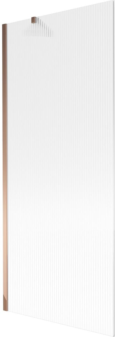 Mexen Next badwand 1-vleugel 80 x 150 , streeppatroon, roze goud - 895-080-000-00-09-60
