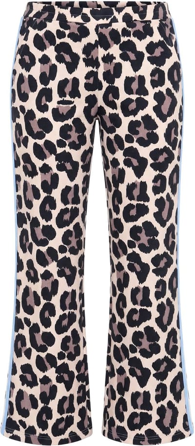 Angel of Style - Dames - Sweatpants wijde rechte pijp leomotief - Linnen - Maat 50
