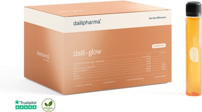 Dailipharma Daili Glow Collageen TriComplex™ - Vloeibaar Voedingssupplement - Box 4 weken - Anti-Aging huid-haar-nagels | Collageen Silicium SOD Biotine