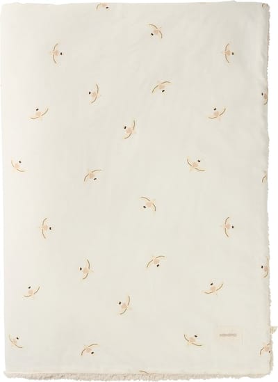 Nobodinoz Stories Winter deken 100x140cm - Nude Haiku Birds Natural