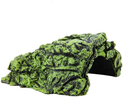 Golden crown - Steengrot voor schildpadden - Verstopplaats voor reptielen - Natuurlijk decoratie-ornament - Medium - Voor terrarium en aquarium - Geschi...